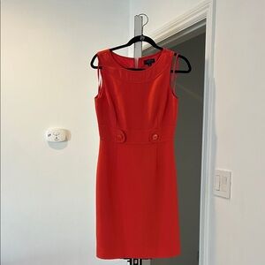 Tahari Vibrant Red Mini Dress